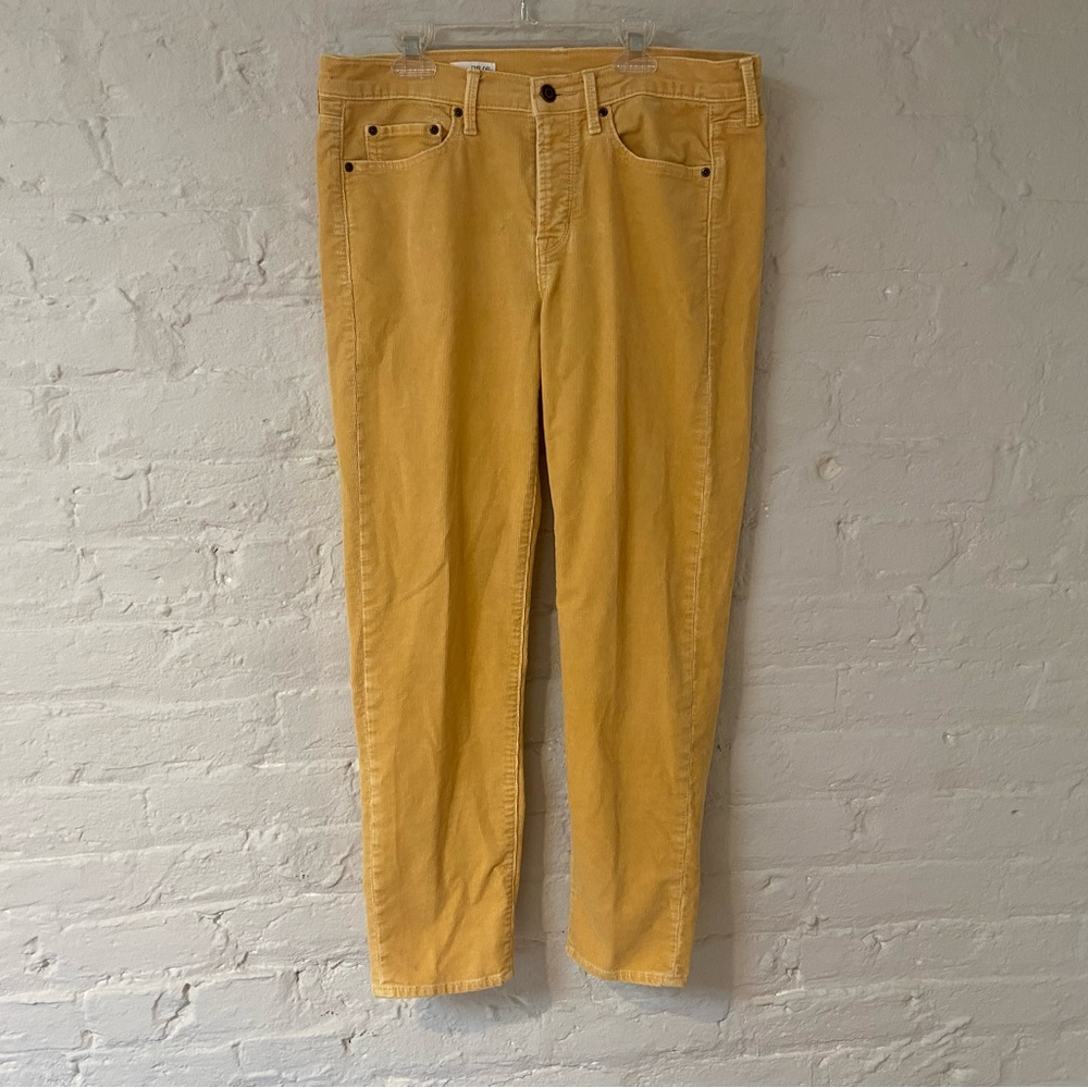 Yellow corduroy jeans